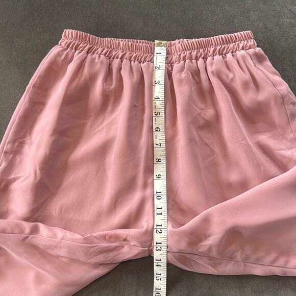 Pink Chiffon Layered Formal Two-Piece Pant Suit Set Mother of Bride Size 10 NEW - Picture 14 of 15